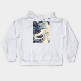 Japanese Waves Kids Hoodie